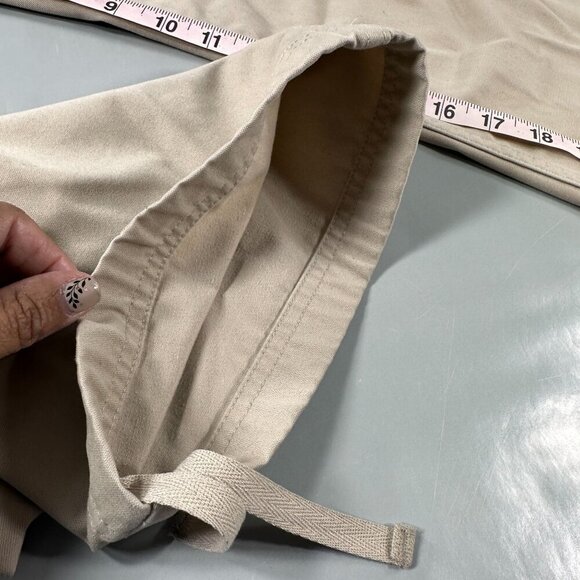 Under Armour Chino Khaki Pants Mens Drawstring Ankle Cargo Pocket Trousers - Picture 8 of 16